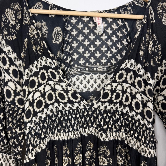 RAGA Black & Cream Boho Maxi Dress - Picture 4 of 12